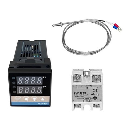 REX C100 F07 V Temperature Controller with High Accuracy Thermocouple Probe