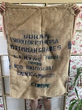 Vintage Hessian Coffee Sack Large Cafe Shop Display Coffee Shop Film Prop