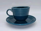 Fiestaware Homer Laughlin Coffee Tea Cup & Saucer In Juniper, Retired Color