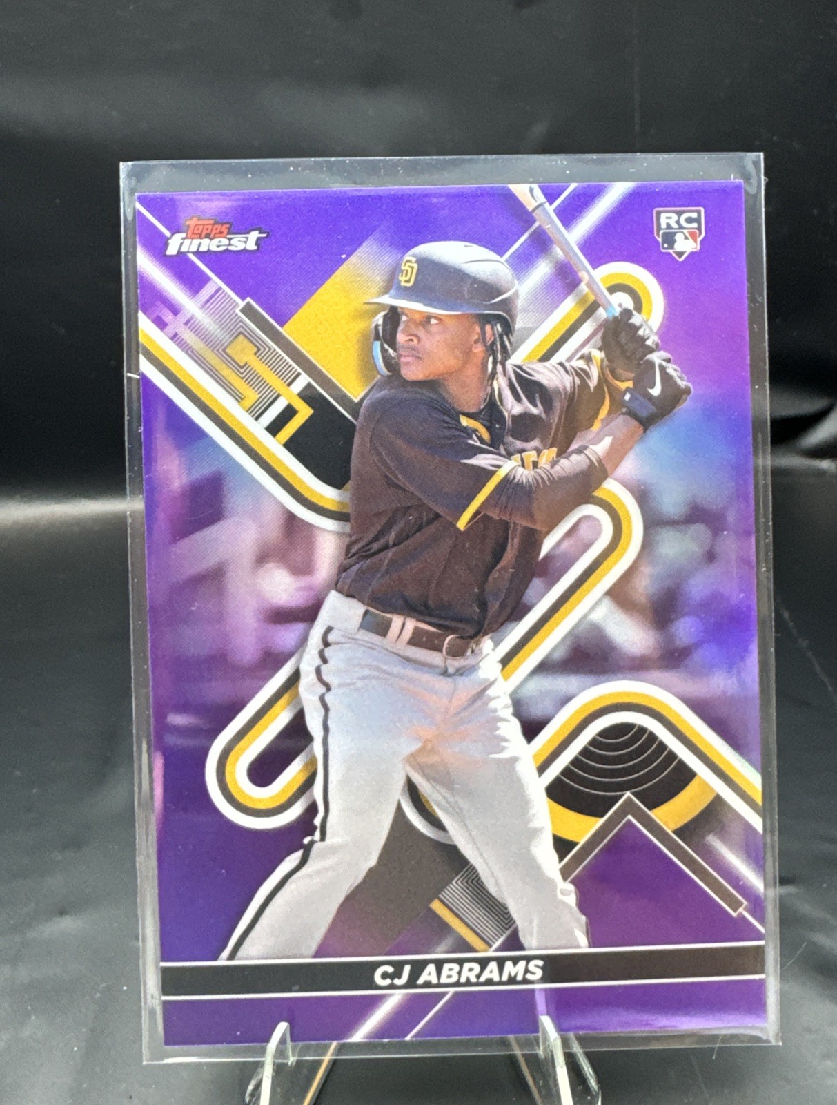 2022 Topps Finest CJ Abrams RC Rookie #39 Purple Refractor /250 Nationals