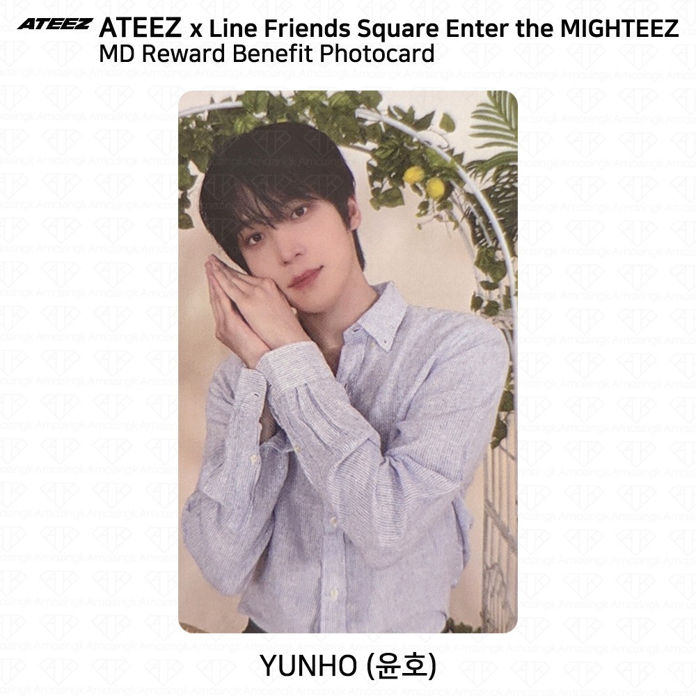 ATEEZ LINE FRIENDS Enter the Mighteez POP-UP MD Reward Benefit