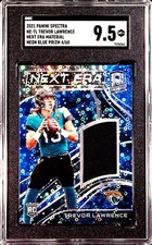 Trevor Lawrence 2021 Panini Spectra -Next Era Neon Blue Prizm /60 RC SGC 9.5