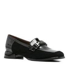 Linda Baumann Women's Black Suede Loafers Casual Fashion LDB6585-26103BLK
