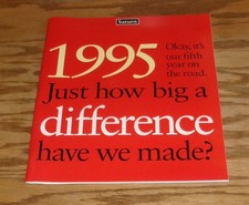 Original 1995 Saturn Full Line Deluxe Sales Brochure 95 Sl2 Sl1 Sc2 Sc1 Sw