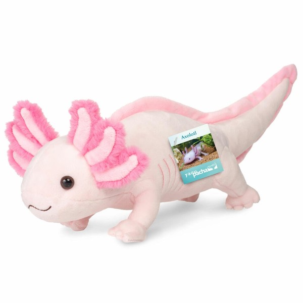 Teddy Hermann Axolotl Kuscheltier Stofftier PlüSchtier Meerestier Rosa Pink 36Cm-image