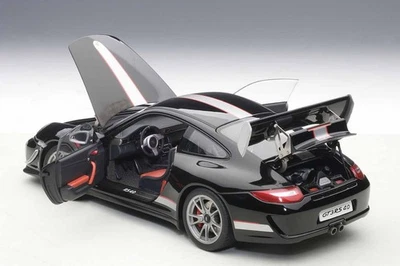 PORSCHE 911 997 GT3 RS 4.0 2011 BLACK SILVER AUTOART 78146 1:18 SCHWARZ SILBER - Photo 1/4