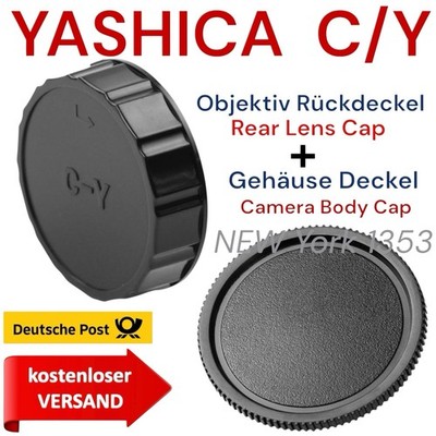 YASHICA  CONTAX  Y/C Objektiv Rückdeckel & Gehäuse Deckel,Kappe,Lens & Body Cap 