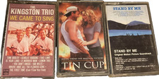 Kingston Trio Came to Sing Stand By Me,Tin Cup Scores Lot 3 Cassettes PET RESCUE