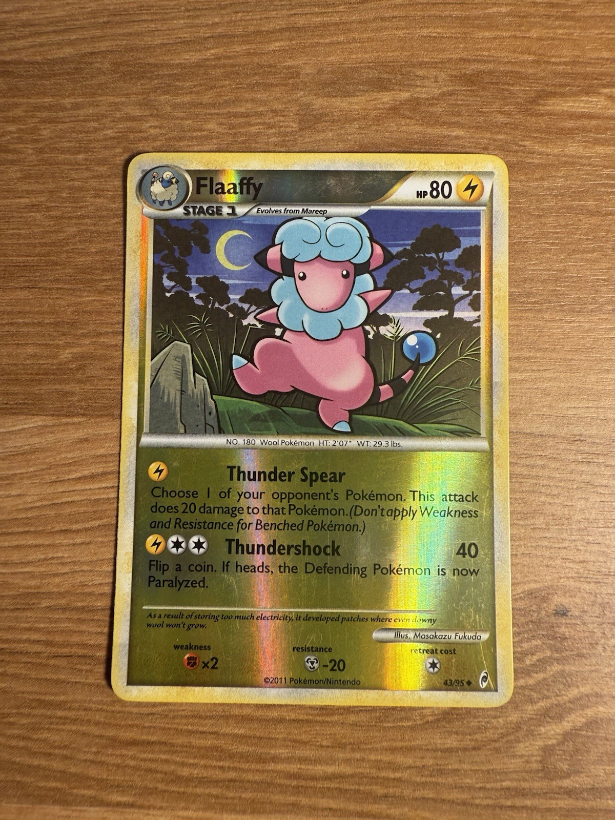 Pokemon Card - Flaaffy Call of Legends 43/95 Reverse Holo