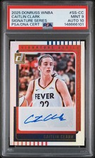 Caitlin Clark 2025 PSA 9 Auto 10 - Donruss WNBA - Signature Series #SS-CC (AU)