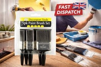 Decorators Paint Brush Set-5 Pack Professional Paint Brush(0.5”,1”,1.5”,2”,2.5”)