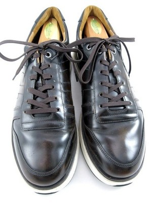 Allen Edmonds ''ELLIOT'' Leather Sneakers 10.5 D ANTIQUE BRONZE Worn Once (700N)