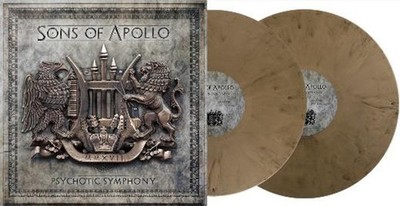 SONS OF APOLLO - PSYCHOTIC SYMPHONY SKULL GOLD - Vinyl Record DLP - G3z