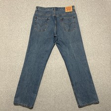 Vintage Y2K Levi's 505 Jeans Men's 36x32 Blue Medium Wash Denim Straight Leg