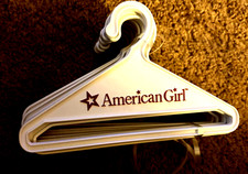 12 American Girl Hangers for 18" Doll Clothes White Plastic Star