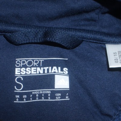 Adidas Herren Hoodie Blau Sport Essentials Full Zip Größe S