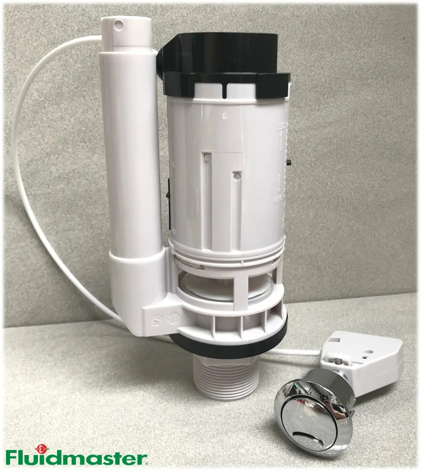 Fluidmaster PRO550UK Cable Push Button Dual Flush Valve 1 1/2"" 2"" Cistern Spare