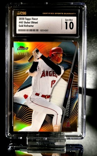 2020 Topps Finest #40 Shohei Ohtani Angels