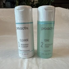 Proactiv Step 1 &2 Acne Treatment System 30 Day Cleanser & Toner NEW SEALED