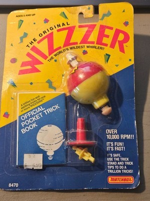 VINTAGE 1988 MATCHBOX THE ORIGINAL WIZZZER #8470 WHIRLER TOY + TRICK BOOK NIP