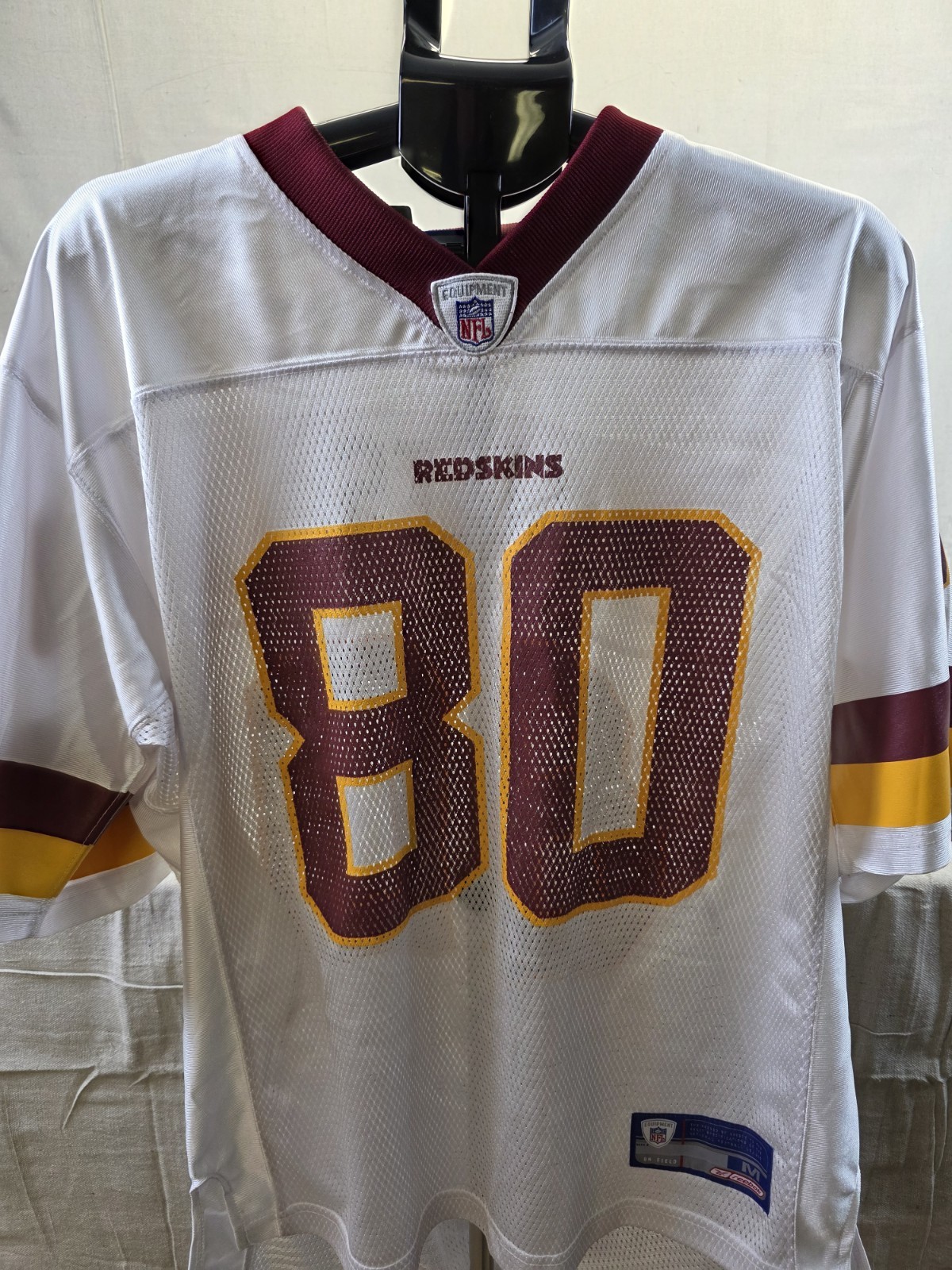 Washington Redskins Jersey Medium Mens Coles White Reebok Vintage