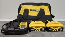 New DeWalt Starter Kit - 13" Bag, 2 - 5AH XR Batteries 2025, DCB112 Charger