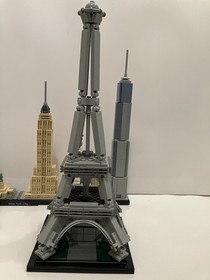 LEGO Architecture Lot 21028 New York City 21019 Eiffel Tower 21003 Seattle Rare
