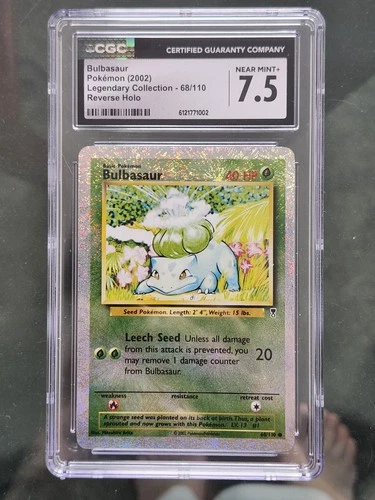 Bulbasaur Legendary Collection 68/110 Reverse Holo Gr. 7.5