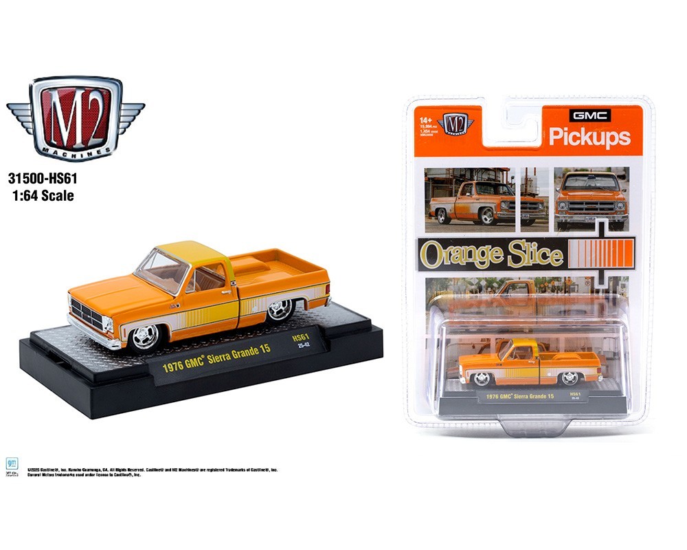 M2 1976 GMC Sierra Grande Orange Slice Hobby Exclusive 31500 HS61