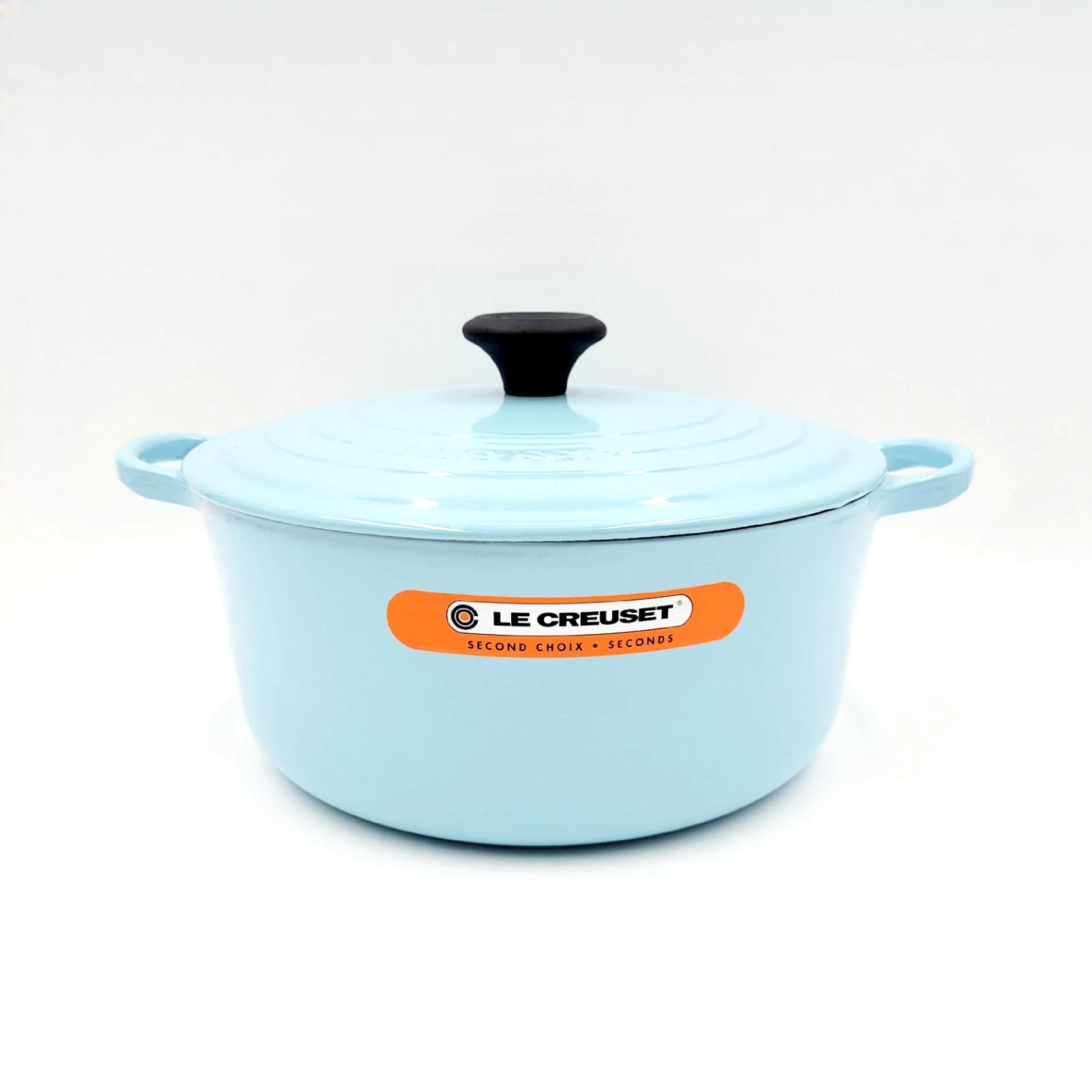 RARE Le Creuset Cast Iron Dutch Oven Pot Round 5.5qt. ***Sky Blue*** #26 NEW