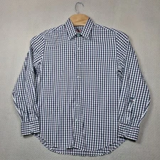 Robert Graham X Collection Men's Tailored Fit Gingham Button-Up Shirt Size Large
