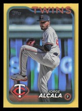 Jorge Alcala Gold Rainbow Foil 2024 Topps Update US4 Minnesota Twins