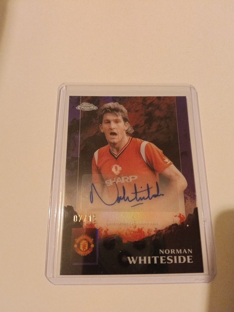 Topps Chrome Manchester United Deluxe Norman Whiteside auto 07/15