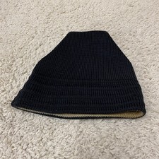 VTG Wigwam Mills Wool Beanie Hat Cap Black Blue One Size Outdoors USA Mens 90s