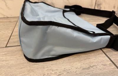 Vintage Old Navy Blue Nylon Messenger Crossbody Bag Y2K 2000s