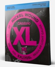 D'Addario EXL170SL Super Long Scale Nickel Wound Bass Guitar Strings - Light,