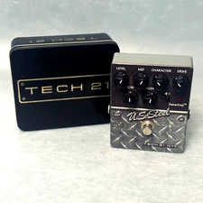 Tech 21 NYC U.S. Steel Distortion SansAmp Character Series Guitar Effect Pedal