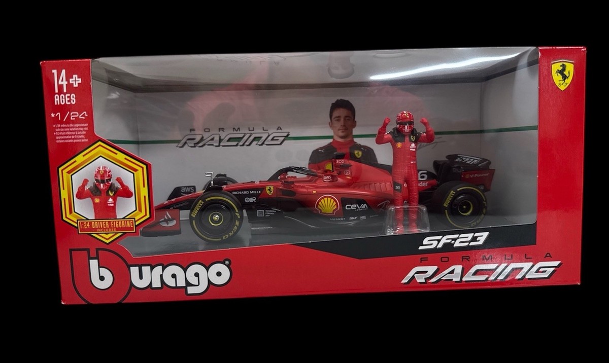 burago フェラーリ SF-24 シャルル・ルクレール 1/24 Bburago 1:24 F1 Ferrari SF-23 #16 with Charles Leclerc Figure | eBay