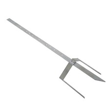 Electric Fence Mounting Post Corner Galvanised 1.2M (Choice of Reels)
