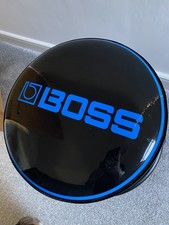 Boss BBS-24 black bar stool with Boss logo 24"  RARE DISCONTINUED 