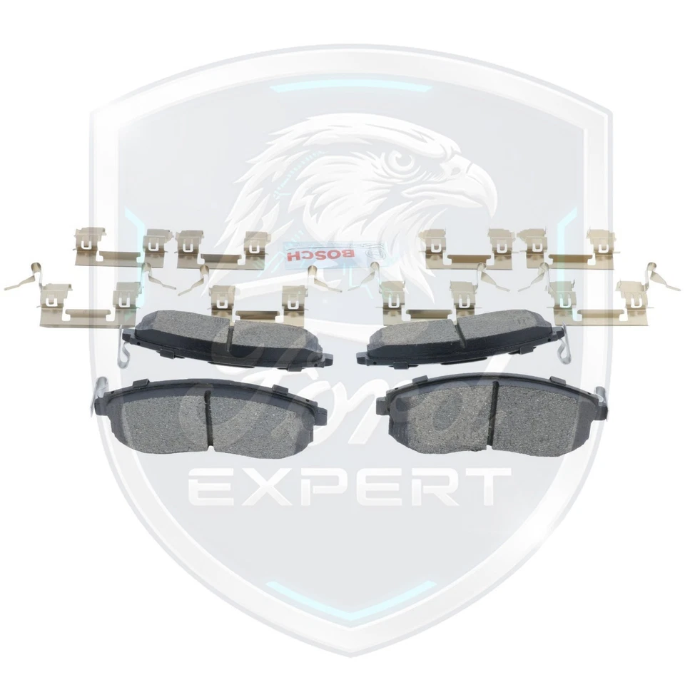 Kit de pastillas de freno delanteras y traseras de cerámica Bosch OEM para Nissan Infiniti 2003-2012 Foto 4 de 4