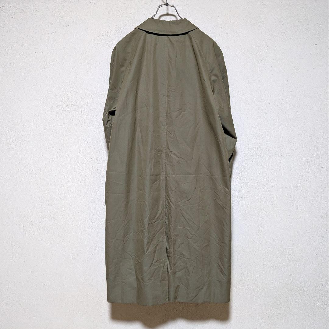 Burberrys Vintage 1983 Balmacaan Coat Made in England Iridescent Khaki Size M thumbnail 18