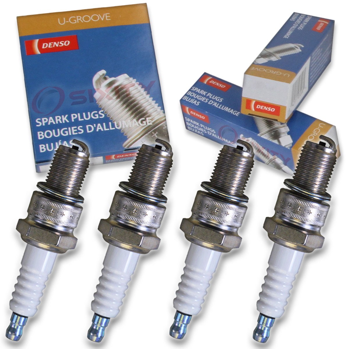 4 pc Denso Standard U-Groove Spark Plug for Suzuki GS1000 1978-1979 Tune Up jh