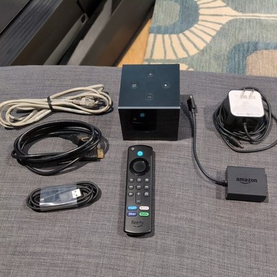 Amazon Fire TV 4K Cube 2 w/Remote, Wires, LAN Adapt Model A78V3N-Works HDMI Inc.