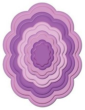 Spellbinders Nestabilities BIG SCALLOPED OVALS LARGE 5
