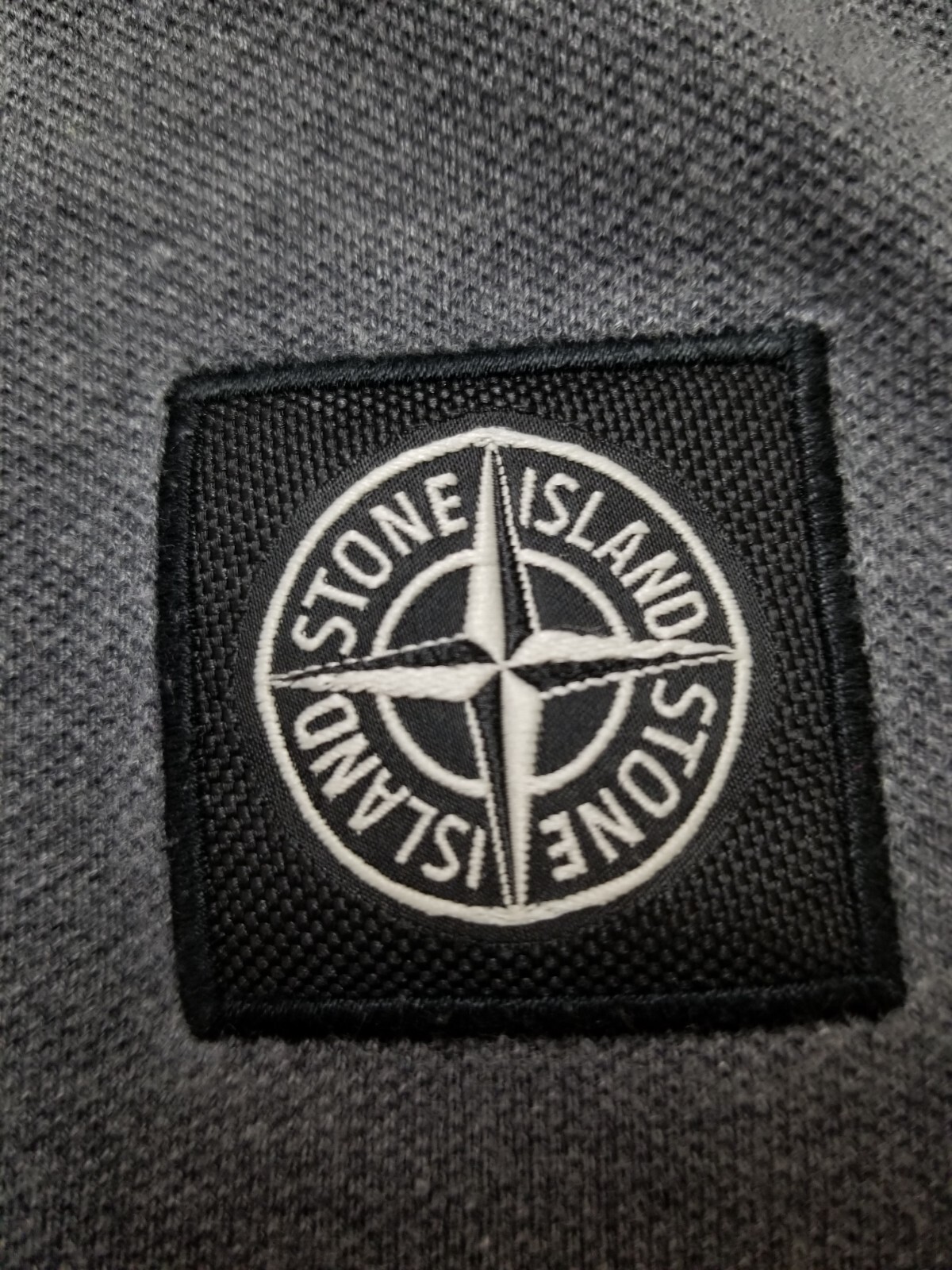 Stone Island Junior Patch Program Gray Polo Butto… - image 5