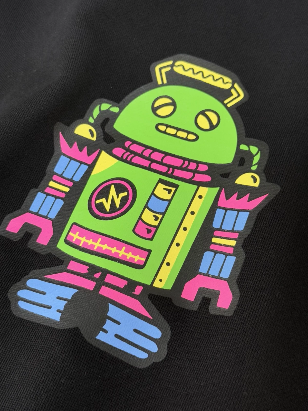 Felpa con cappuccio Coach Coach donna firmata robot nera cotone biologico nuova con etichetta