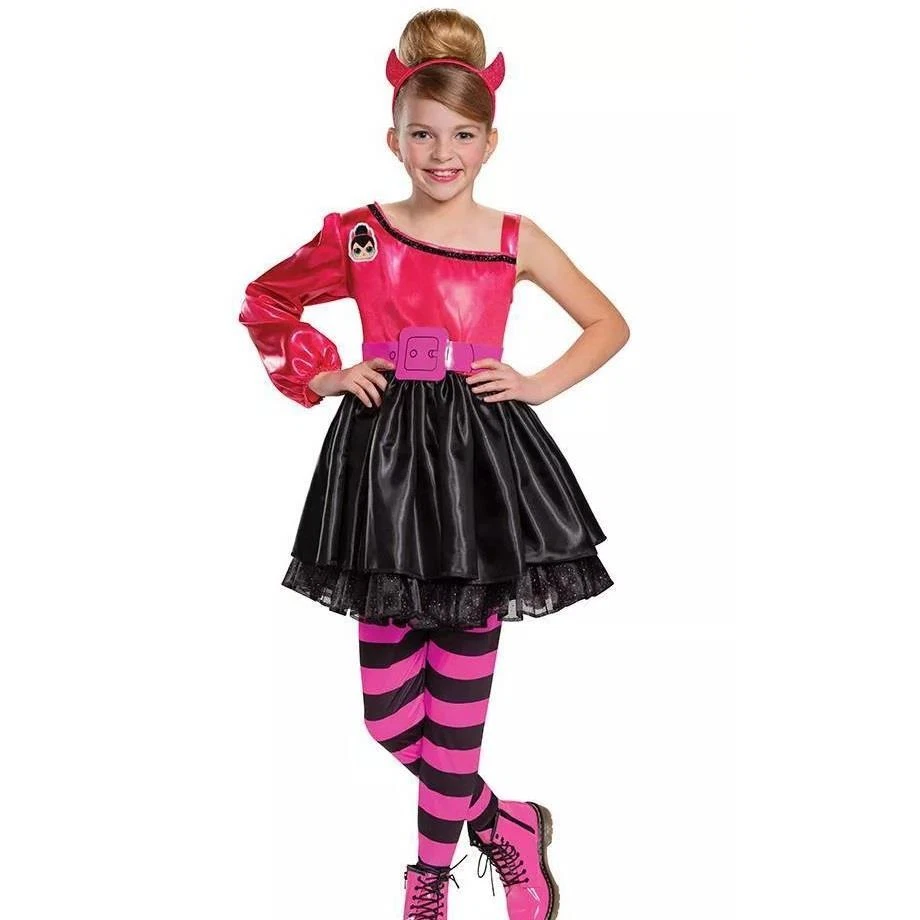 Girls Deluxe L.O.L. Surprise SPICE Halloween Costume Dress Size Small 4 6 NWT