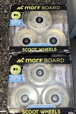 (LOT OF 2) - MORF BOARD - 3 Pack Replacement Wheels - Motion Powered Light Up 