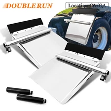 24x24" Quarter Fender Stainless Steel For Truck Freightliner Volvo Peterbilt